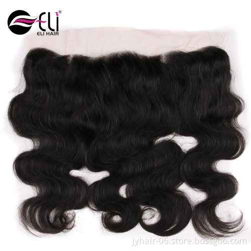 Brazilian Body Wave Lace Frontal Closure 13 X 4 ear to ear Closure with Baby Hair Human Hair Free Part
